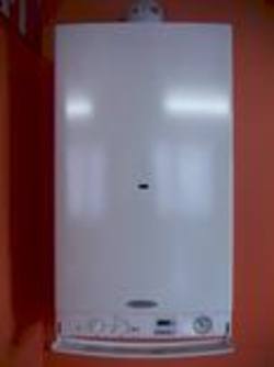 Biasi Riva 32KW wall hung gas combination boiler with 15 L per minute domestic Hot water flow rate