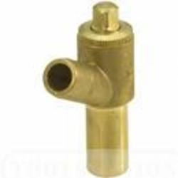 Brass Drain/Vent Cock Push fit to 15mm fitting