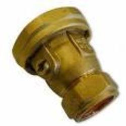 Pump union / service valve in one (fits Euro 22mm od pipe size) 